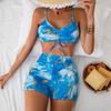 Ensemble Bikini Sexy Deux Pièces Imprimé pour Femme - Maillot de Bain Style Européen et Américain