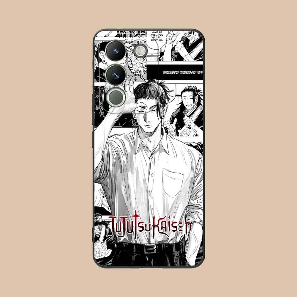 Jujutsu Kaisen Geto Suguru Handyhülle für VIVO V60 V50 V40 V30 V29 V27 V25 V23 Pro Lite 5G Bunte Druckabdeckung Luxuriöse Abdeckung