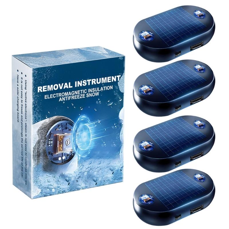 Электромагнитный автомобильный антиобледенитель для предотвращения льда и автоматического размораживания, зимнее использование с технологией молекулярных вибраций, 4 шт. 1