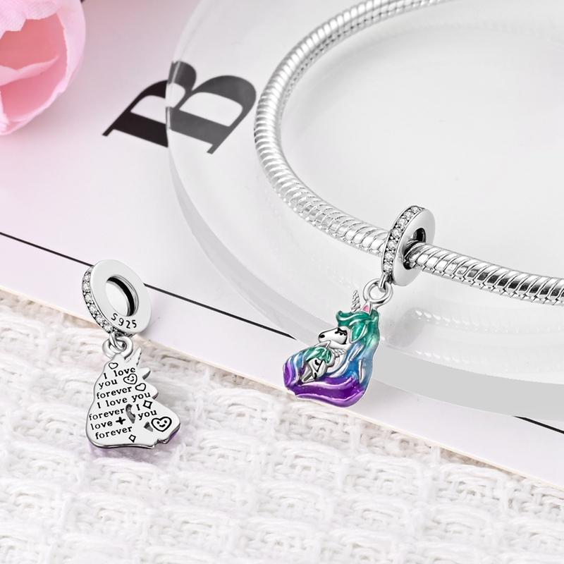 Charm 925 Silver Beads Pendant Magic Cube Butterfly Cat Dangle Fit Original Bracelet Necklace Charms Jewelry Gift