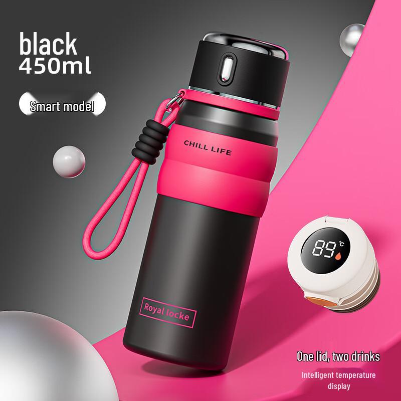 

Shangqi Smart Display Insulated Dual-Drink Water Bottle