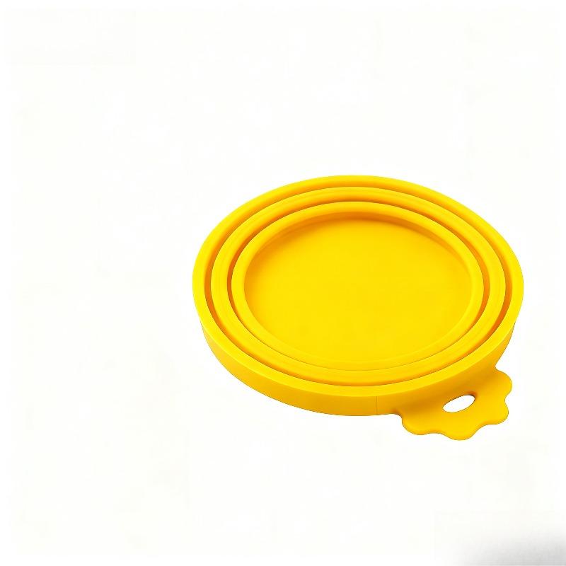 

Reusable Pet Food Can Portable Dogs Cat Storage Tin Cap Lid Seal Cover Health Pet Supplies Pet Silicone Lids CanSeal Flap Triad помаранчевий
