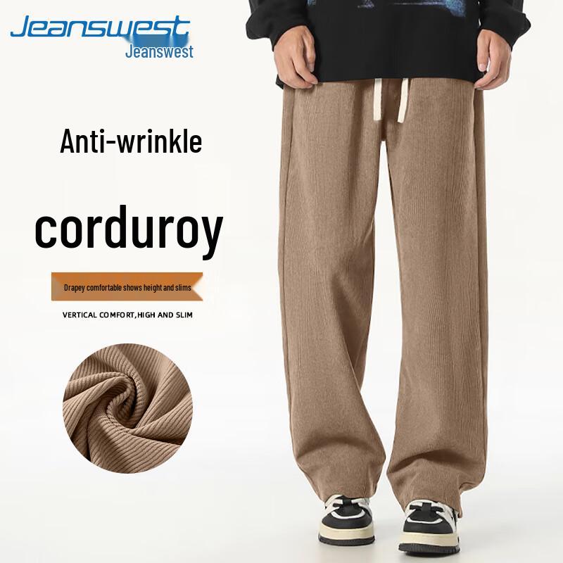 

Jeanswest Men s 260G Heavyweight Corduroy Wide-Leg Sweatpants XL