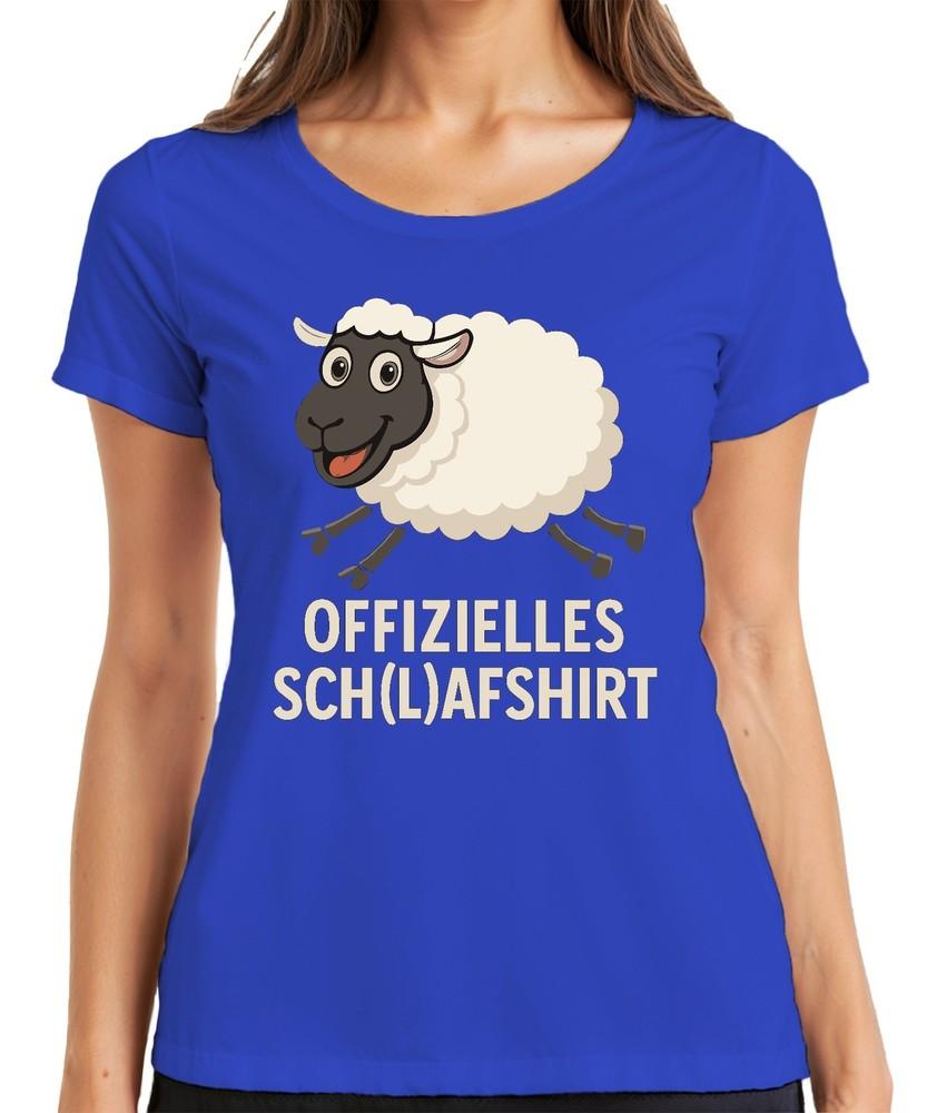 Sch(L)Afshirt Funny Sheep Humour Gift Sleep Party Ladies TShirt