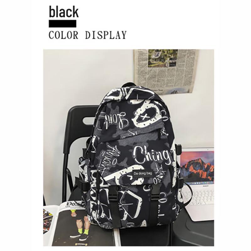 Miflame Xipeng Trendy Large Capacity Student Backpack One Size