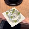 Natural Green Crystal Bracelet Light Luxury Style Handmade Women