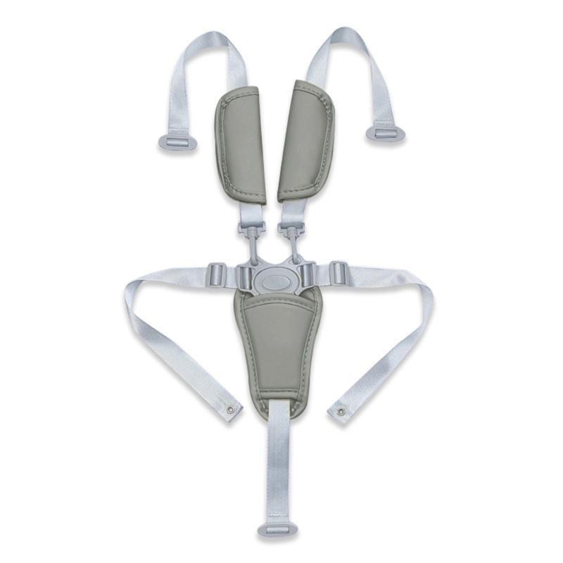 Universal 5 Point Infant Safety Belt Adjustable Length Highchair Strollers Harness Soft PU Crotch Support Nylon Straps