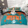 Homewish Juego de Funda Nórdica de Fútbol Americano Ciudad 2 Piezas/3 Piezas, Juego de Ropa de Cama con Casco de Rugby Graffiti, Juego de Funda de Edredón Deportivo