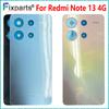 6.67" Voor Xiaomi Redmi Note 13 4G Batterijdeksel Achterpaneel van Glas Achterdeur Behuizing Vervangen Voor Redmi Note 13 4G Achterklep