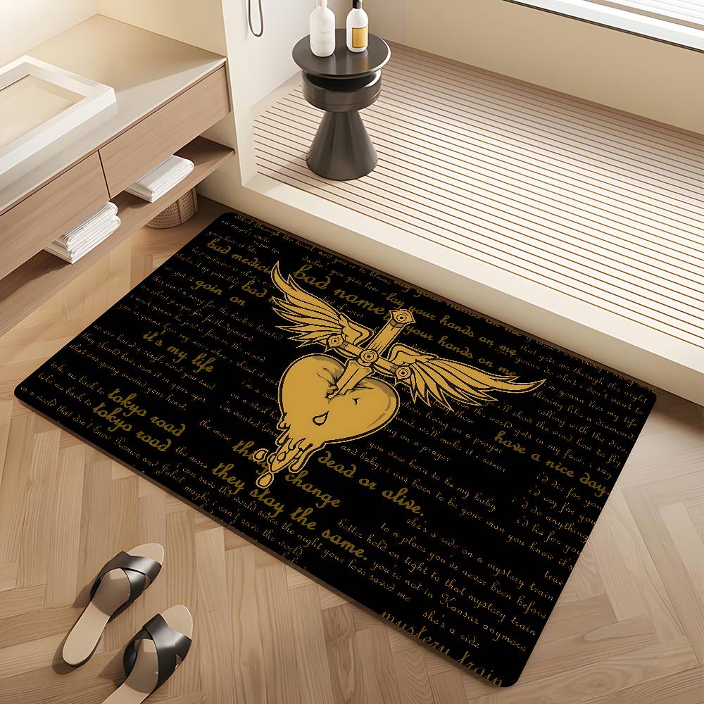 B-BonS J-Jovi Entrance Door Mat Washable Non-Slip Living Room Sofa Chairs Area Mat Kitchen Welcome Doormat