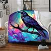 1pc Crows, Fantasy Lightweight Flannel Blanket, Comfortable and Warm Blanket, for Office and Camping Sofa Bed, Livingroom198