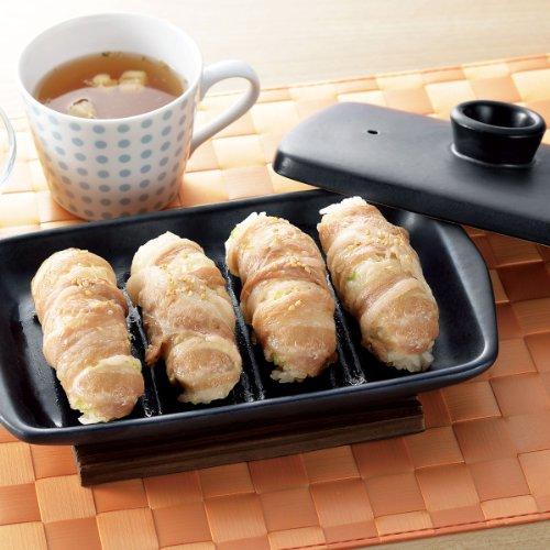 Wahei freiz Yakirun Plate, Black, Double-Sided Square Grill Plate, YR-6018