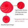 Silicone Spiral Design Pans 9 Inch Non Stick Cake Pan Mold 3D Bread Cake Pan DIY Large Baking Dish