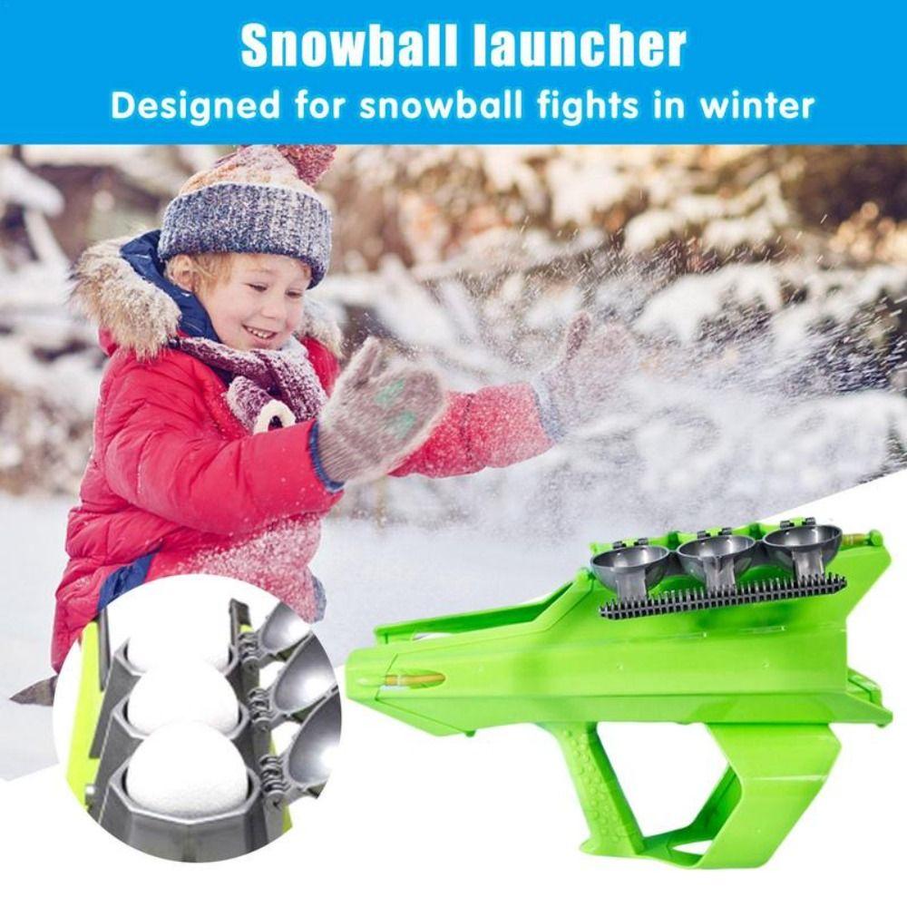 Snowball Clip Winter Intelligent Snowball Clip Plastics 2IN1 Outdoor Snowball Toy  Winter Outdoor