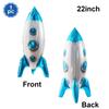 Solar System Outer Space Birthday 22in Planets Stand Astronaut Rocket Earth Balloons for Kids Starry Galaxy Party Decor Supplies