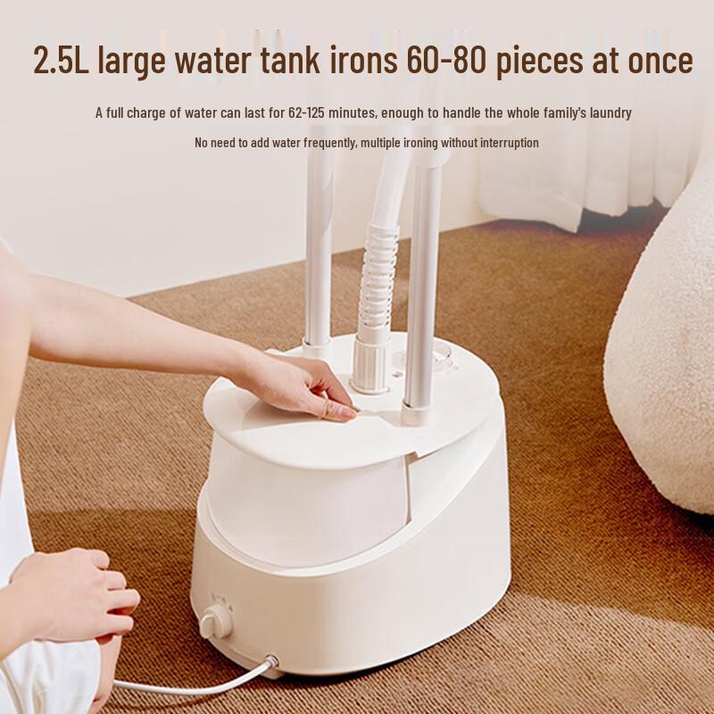 Midea 1800W Double-Pole Garment Steamer with Ironing Board