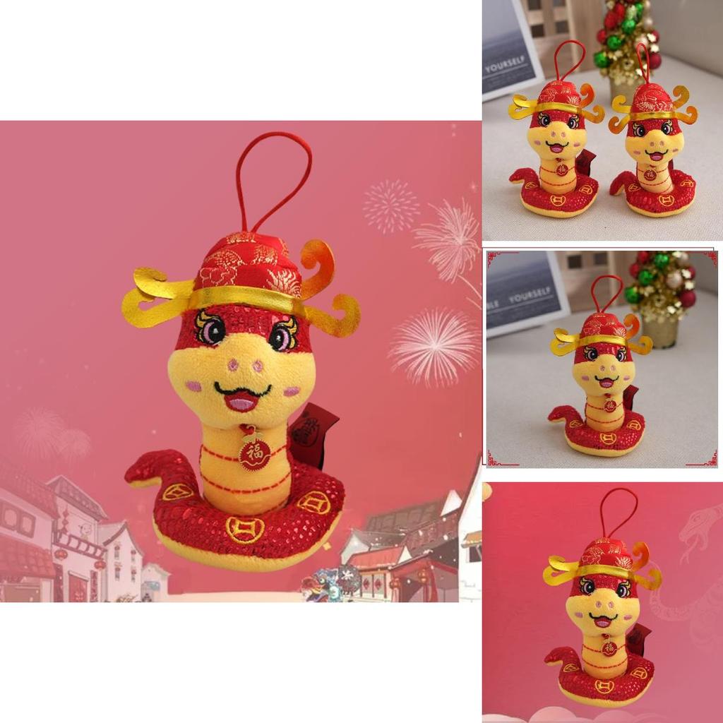 Knuffelslang Speelgoed Voor 2025 Jaar van de Slang Feestelijk Cadeau Aanpasbaar Logo Rode Kleur