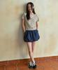 Wednesday Oasis For Woman Allo Stripe Henley Neck Short Sleeve T-Shirt_Orange(Wb6Tp29)