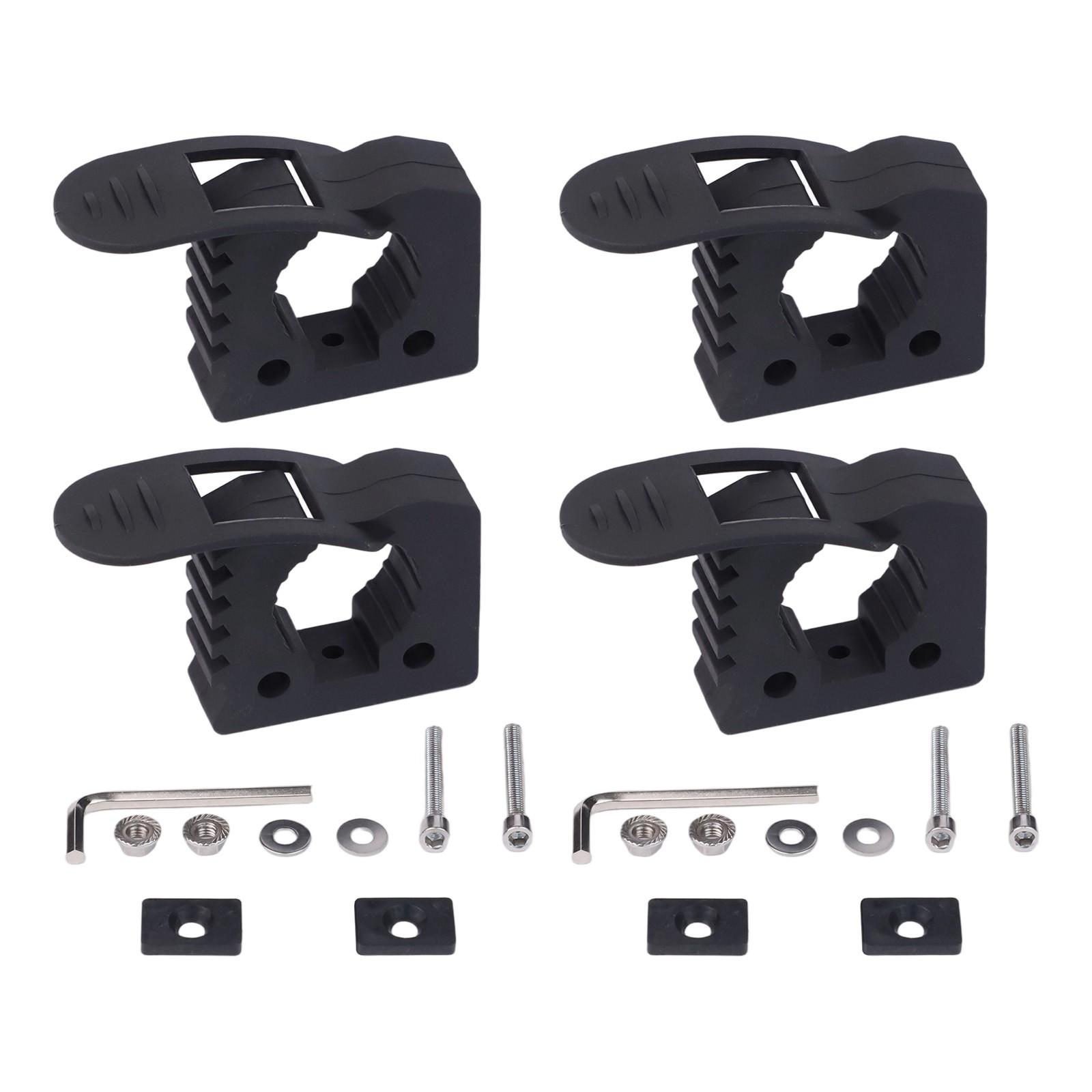 Heavy Duty Rubber Clamp for Offroad ATV UTV Truck Tools Secure Mounting чёрный