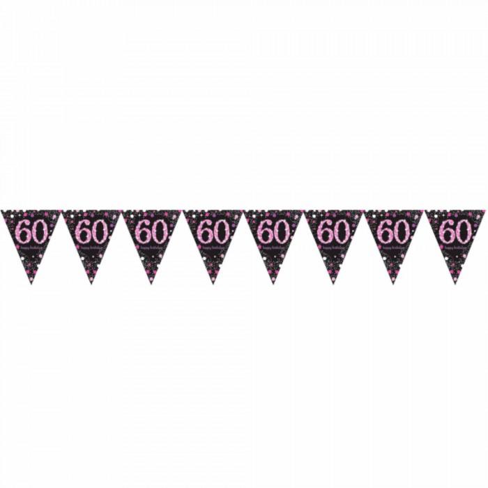 Amscan Sparkling Celebration 60th Birthday Decorative Bunting