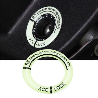 Leuchtende Zündung LED Neue Motorrad Schalter Abdeckung Auto Nacht Leuchten Reflektierende Schlüssel Ring Schutz Aufkleber