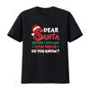 Damen 2023 Lustiges Weihnachts-T-Shirt Kinder Erwachsene Weihnachtsmann Ich kann es erklären Schwarz Vintage Gewaschen Unisex Dehnbar Weich
