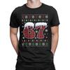 Funny 67 Six Seven Meme Brainrot Cringe Christmas T-Shirt Beach Cotton T Shirts For Man Harajuku Casual Tshirt Short-Sleeve Tees