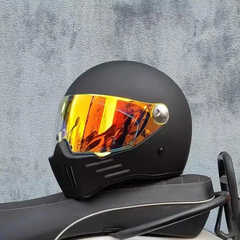 Motorcycle Helmet Full Face casco moto Helmet Vintage Chopper Retro capacete de motocicleta modular helmet DOT Approval