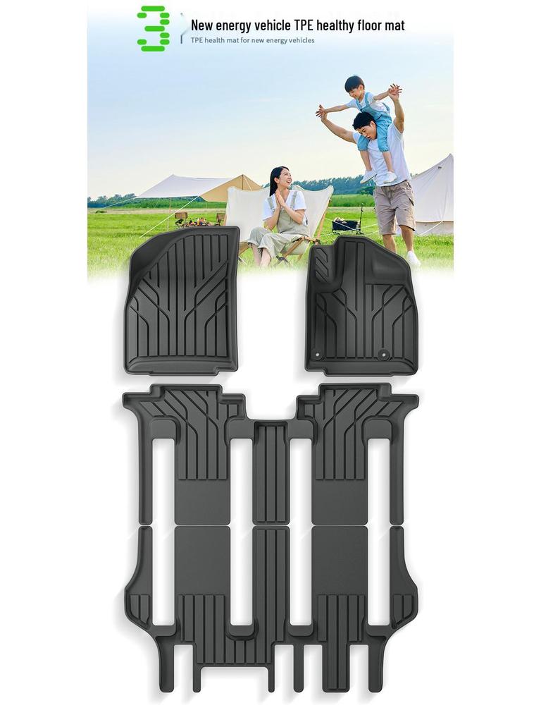 Trumpchi E9 24-25 Model Eco-Friendly TPE Floor, Trunk, and Seat Back Mats: All-Weather and Dirt-Resistant
