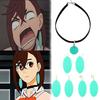Anime DAN DA DAN Ayase Momo Halsband Örhängen Grön Akryl Oval Utomjording Stil Cosplay Accessoar Rekvisita För Kvinnliga Fans Smycken