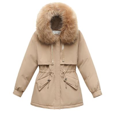 Veste d'hiver courte version coréenne rembourrée de coton avec polaire et veste plus épaisse