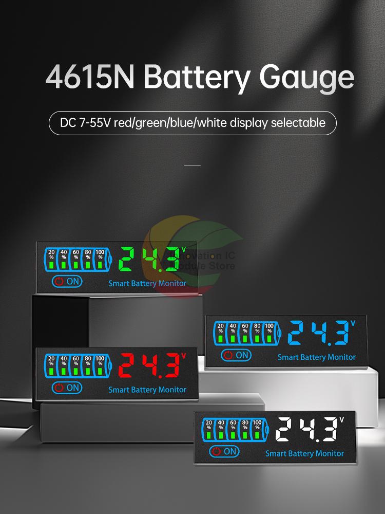 DC 7-55V 3S-14S LED Battery Capacity Indicator Acid/Lithium Universal Battery Charge Indicator Board Voltage Charging Tester