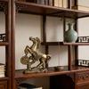 Metal Horse Statues Positive Energy Good Luck Showpiece Collectible Figurines Animal Sculptures for Home Office Decors