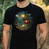 T-Shirt Men Ladybug In Moonlight Motif Cotton Size XS To 5XL