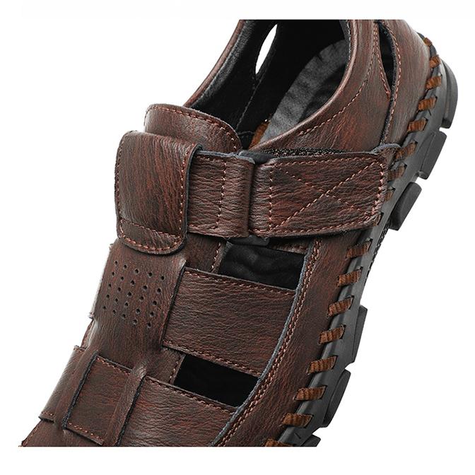 Men Genuine Leather Sandals Outdoor Sport Sandals Casual Shoes Summer
