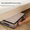 Transparent Under Bed Storage Bags Large Capacity Foldable Organizer With Zipper For Bedding Clothes