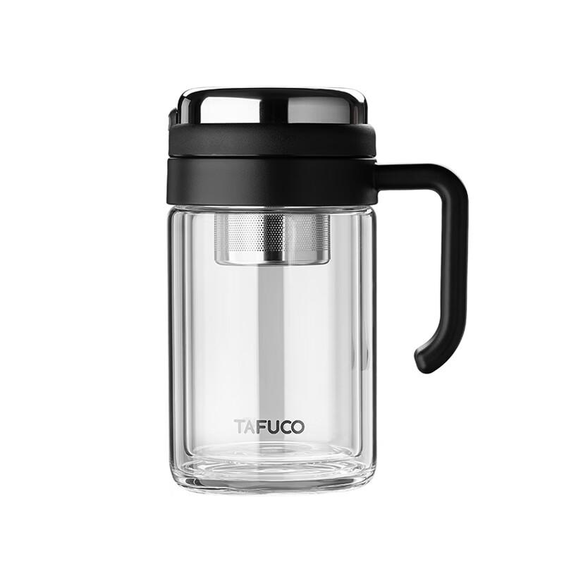 Tafulao 480ml Double-Layer Insulated Borosilicate Glass Cup