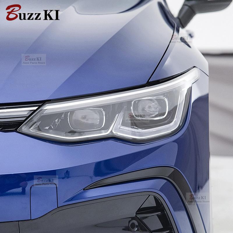 For Volkswagen VW Golf 8 MK8 2 Pcs Car Headlight Protective Film Smoked Black Tint Wrap Vinyl Transparent TPU Sticker