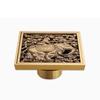 Filtro de cubierta de desagüe de suelo cuadrado europeo desodorizante desagüe de suelo antiguo cepillado accesorios de ducha para baño desagüe de lavabo