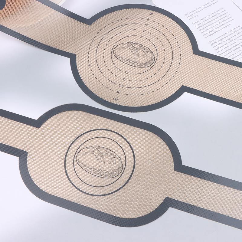 2Pcs Silicone Baking Mat Dough Transfer Pad Instead Of Parchment Sling Long Handle Sling Non-Stick Extraction Pad Accessories
