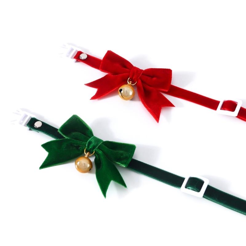 Pet Christmas Costume Collar Collar Festival Party Props Kitten Collar 2PCS Dropshipping