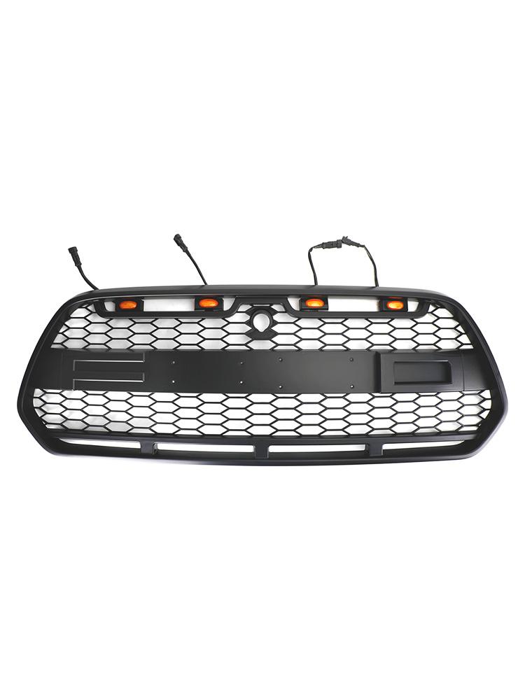 Matt Black Front Bumper Grille Grill w/LED Fits for Ford Transit MK8 2015-2018 Raptor