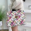 Portable Floral Print Tote Bag Large Capacity Mommy Bag Shopping Casual Handbag  Travel