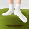 Thick Mid-calf Socks, Summer Lightweight Cotton Socks, Spring and Autumn Sweat-absorbing and Breathable Plain-colored Short Socks