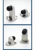304 Stainless Steel Triangle Door Stopper with Anti-Collision Rubber for Bathroom and Room Doors