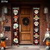 2D Flat, 2D Flat - 2D Flat, 2D Flat - 2D Flat 2pcs Banner Day of The Dead Theme Doorway Couple Banner (11.8 X 70.8 Inches / 30 X 180 Cm) Burgundy Back