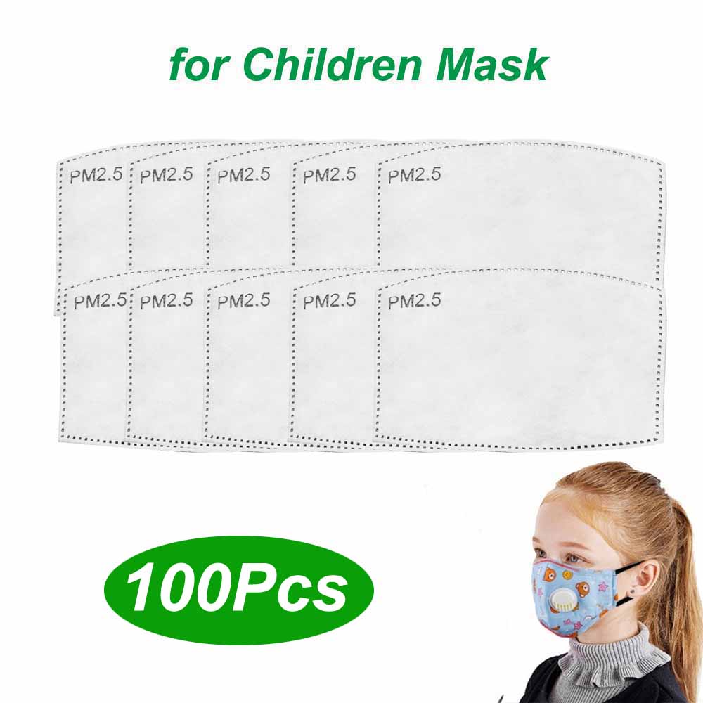 Tcare 10 Stück/Los 5 Schichten PM2.5 Filter Maskenpapier Aktivkohle Erwachsene Kinder Masken Anti Staub Smog Mundmaske Gesichtsmasken Filter
