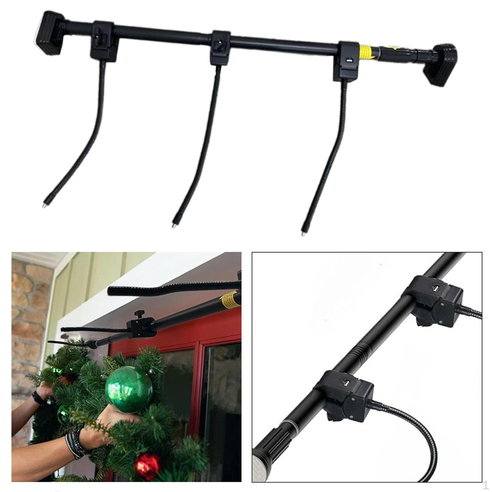 

Front Door Garland Hanger Christmas Decoration Holder Decorative Plant Retractable for Photo 80cm to 100cm