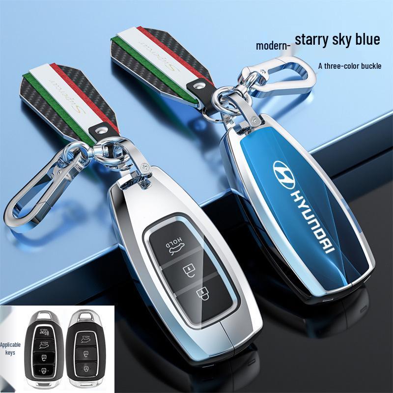 Hyundai Tucson Palisade IONIQ Nexo L Key Case Snap Button Shell