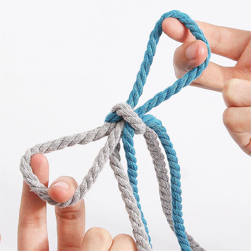 8MM Durable Cotton Shoelaces Replacement Laces for Shoes Round Thick Hemp Rope Shoe Laces Width 8MM Length 120CM Unisex